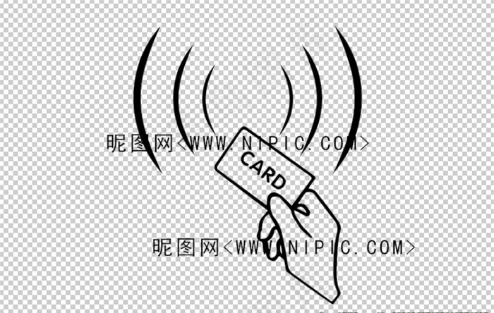 刷卡区标志图片
