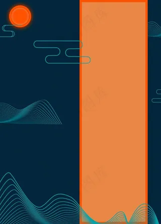 古风线条背景图片