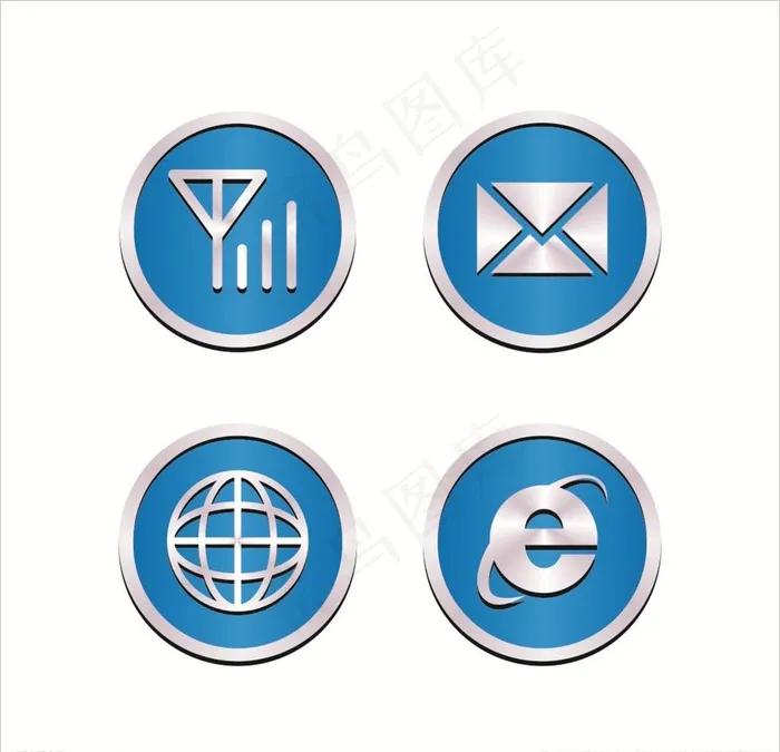 电话图标 定位图标 名片图标图片cdr矢量模版下载