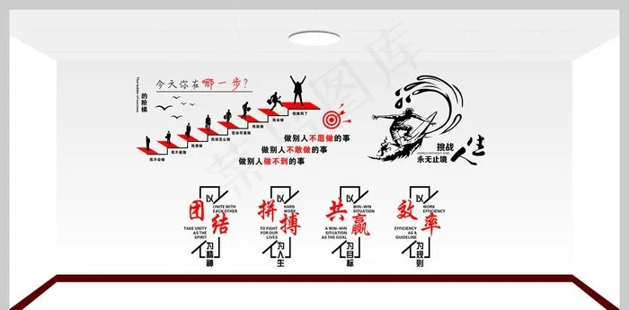 公司背景墙 企业文化墙图片cdr矢量模版下载