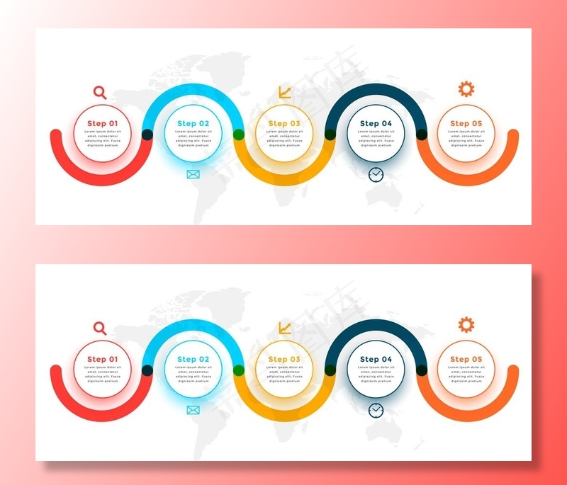 信息图模板 流程图片