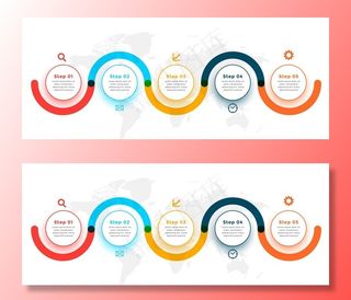 信息图模板 流程图片