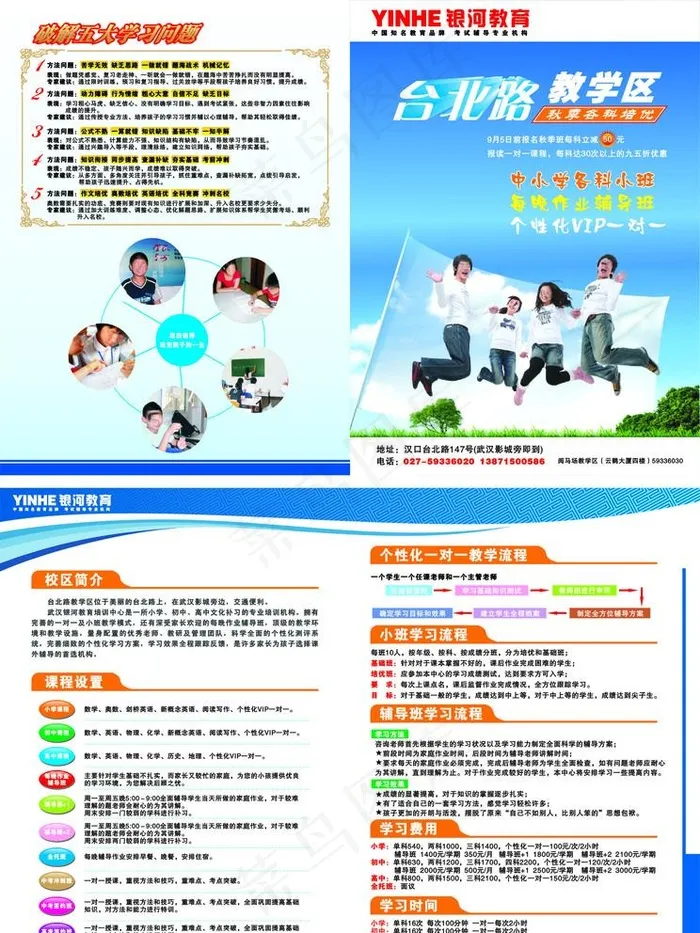 小初高一对一培优图片cdr矢量模版下载