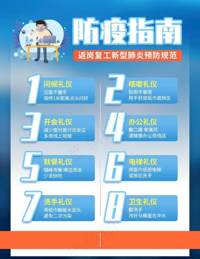 复工防疫图片(850X1134(DPI:72))psd模版下载