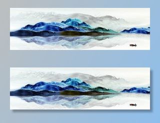 山水装饰画图片