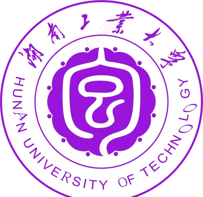 湖南工业大学图标矢量图片ai矢量模版下载