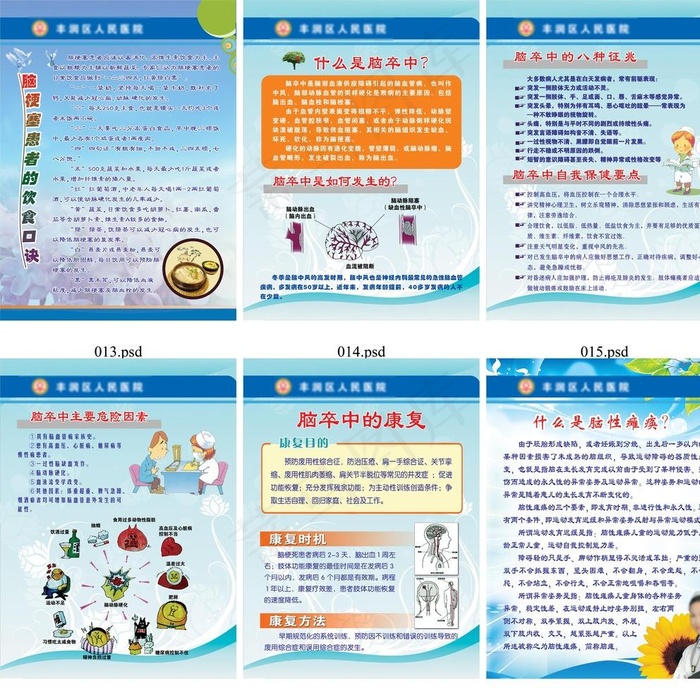 医院神经内科展板图片(2205X2992(DPI:100))psd模版下载
