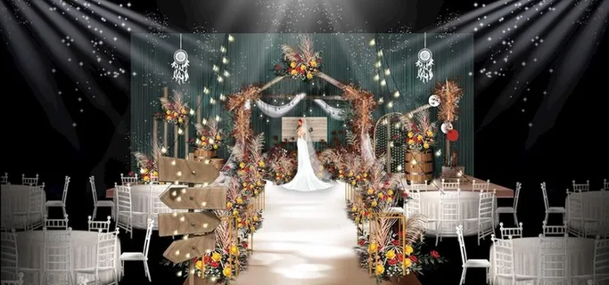 秋色圣诞系列婚礼图片 秋色圣诞系列婚礼图片