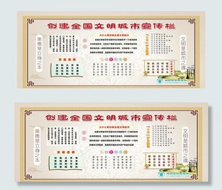 创建全国文明城市宣传栏图片
