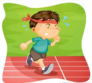 卡通运动员图片