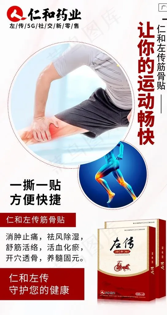 骨病 疼痛 膏药 颈肩腰腿痛图片(2989X5315(DPI:300))psd模版下载