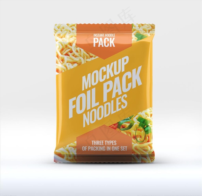 食品袋样机图片psd模版下载