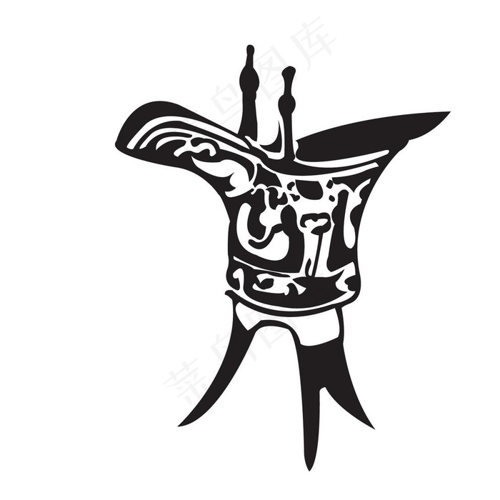 酒杯矢量图图片