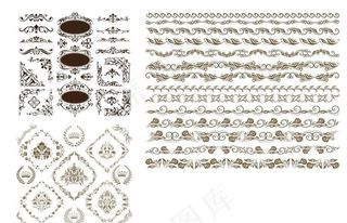 多样式 复古怀旧 花纹 边框图片