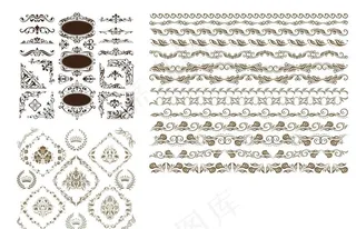 多样式 复古怀旧 花纹 边框图片