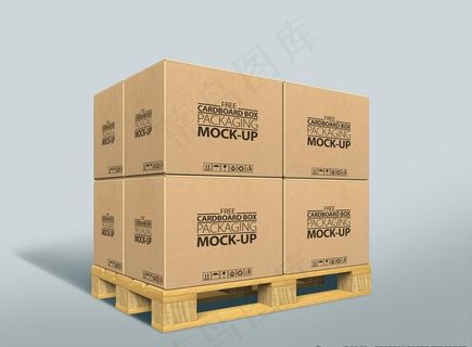 对口包装箱样机图片