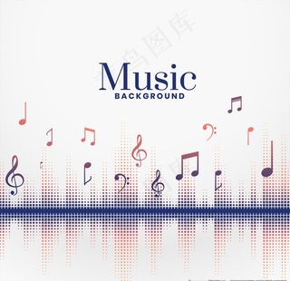 音乐音符背景素材图片