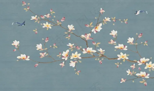 新中式背景墙图片