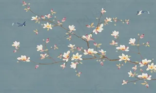 新中式背景墙图片