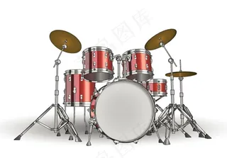 架子鼓矢量素材图片