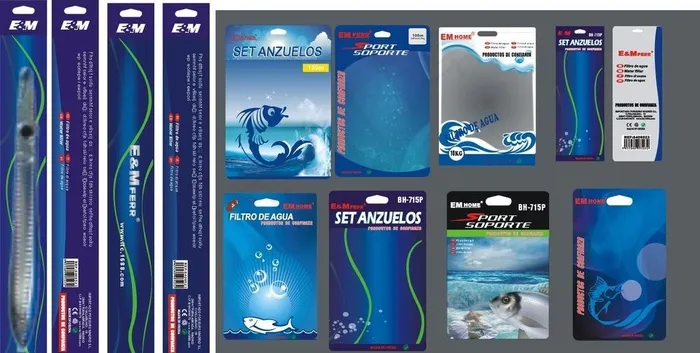 鱼具包装彩卡设计图片cdr矢量模版下载