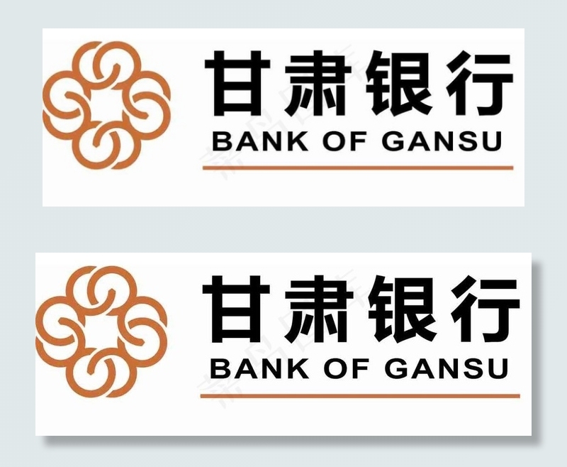 甘肃银行矢量logo图片ai矢量模版下载