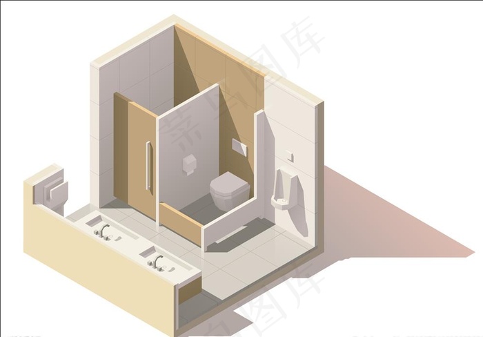 厕所剖面图图片cdr矢量模版下载
