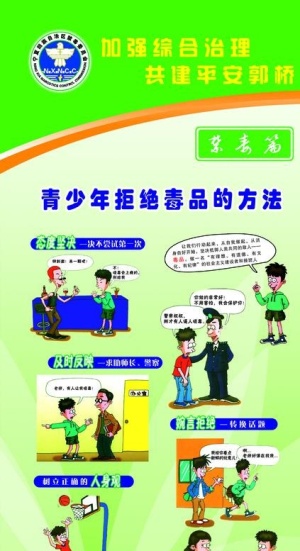 禁毒宣传展板图片