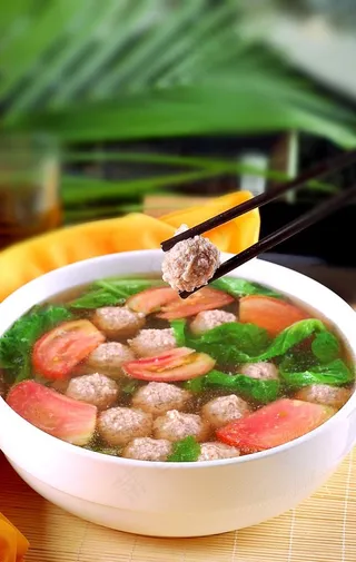 汤番茄元子汤图片