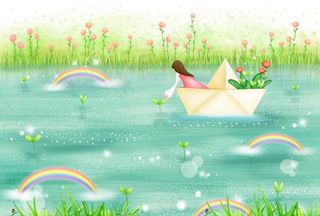 可爱幼儿卡通矢量插画背景图片