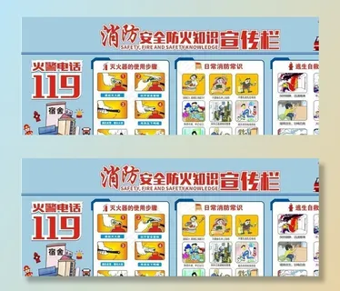 防火知识宣传栏图片