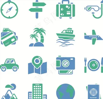 旅游度假旅行图标图片