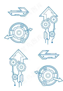卡通未来科技箭头图片