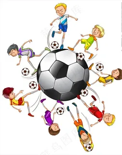儿童足球图片