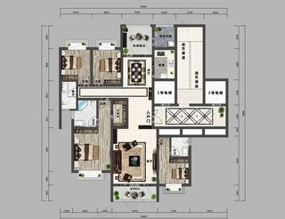 地产户型平面图片