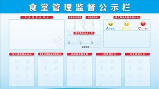 食堂管理监督公示栏图片