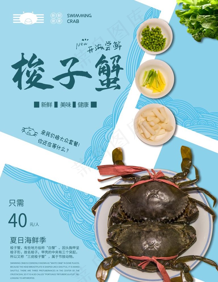 梭子蟹图片(4724X6299(DPI:200))psd模版下载