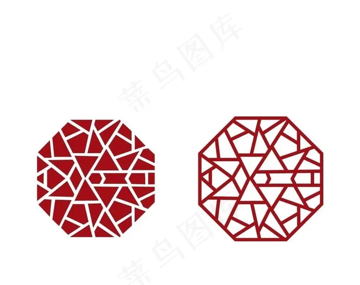 中式花窗图片ai矢量模版下载