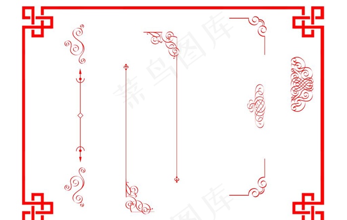 边框 精美边框 矩形边框 花边图片psd模版下载