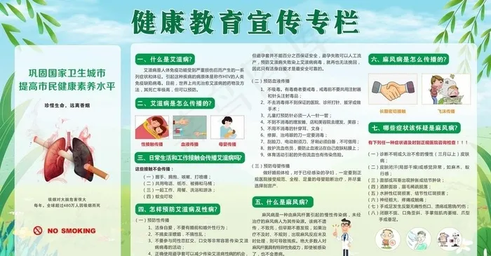 健康教育专栏图片cdr矢量模版下载