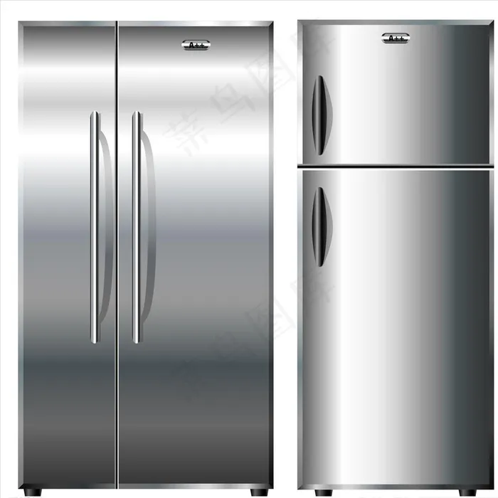 冰箱图片ai矢量模版下载