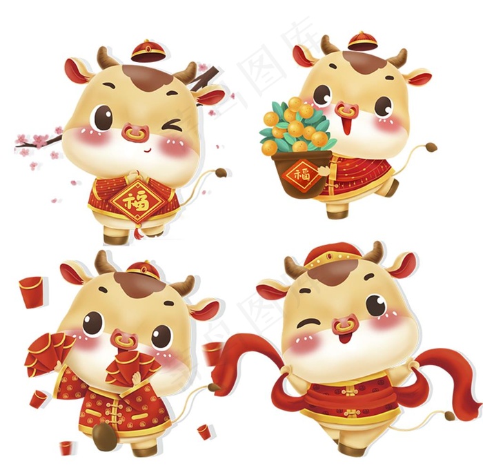 牛年图片psd模版下载
