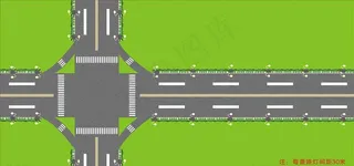 十字路口 平面图图片