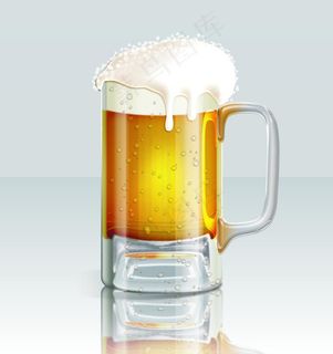 清凉夏日啤酒杯beer图片