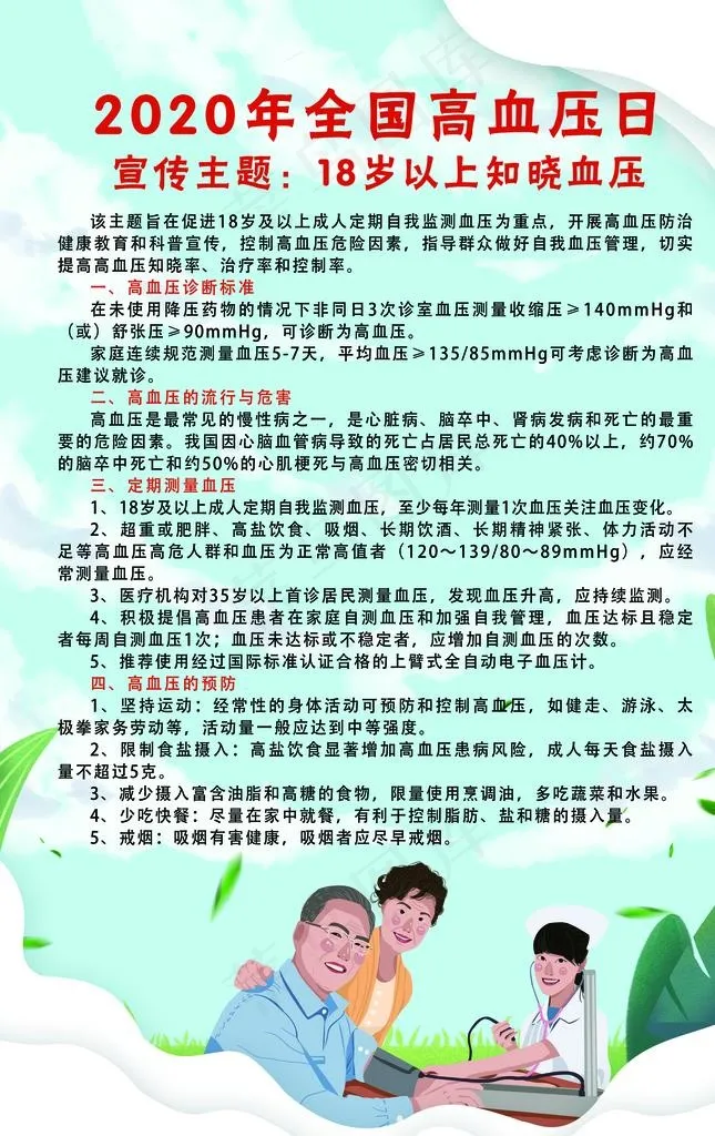 高血压日图片(3070X4646(DPI:100))psd模版下载