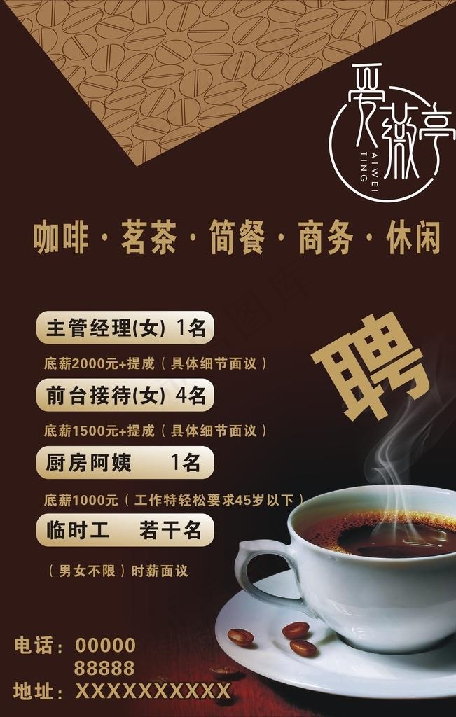 茶餐厅招聘图片cdr矢量模版下载