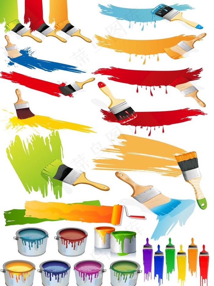 油漆素材图片