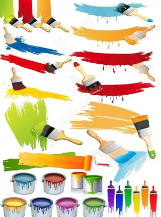 油漆素材图片