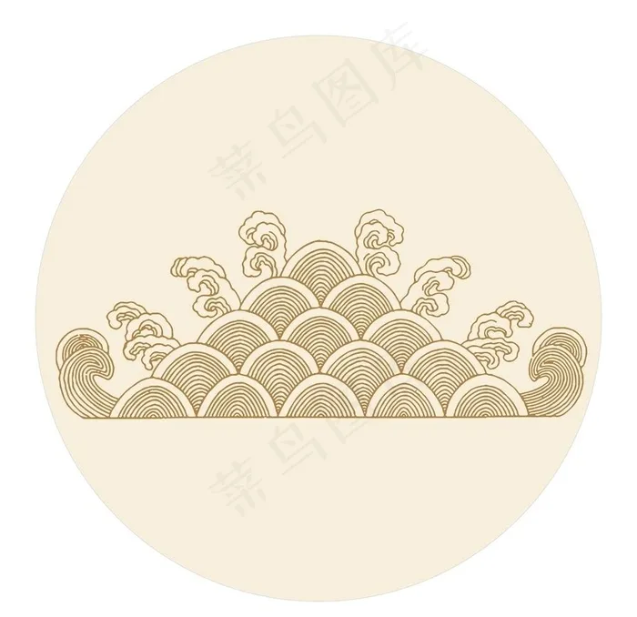 水纹 云纹图片ai矢量模版下载