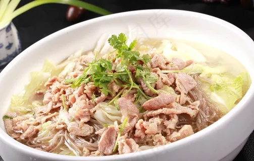 羊肉白菜炖粉条图片